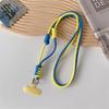 Cute Mobile Phone Straps Crossbody Rope Contrast Color Lanyard with Door Credencial Upgrade Strips Convenient Telephone Chain