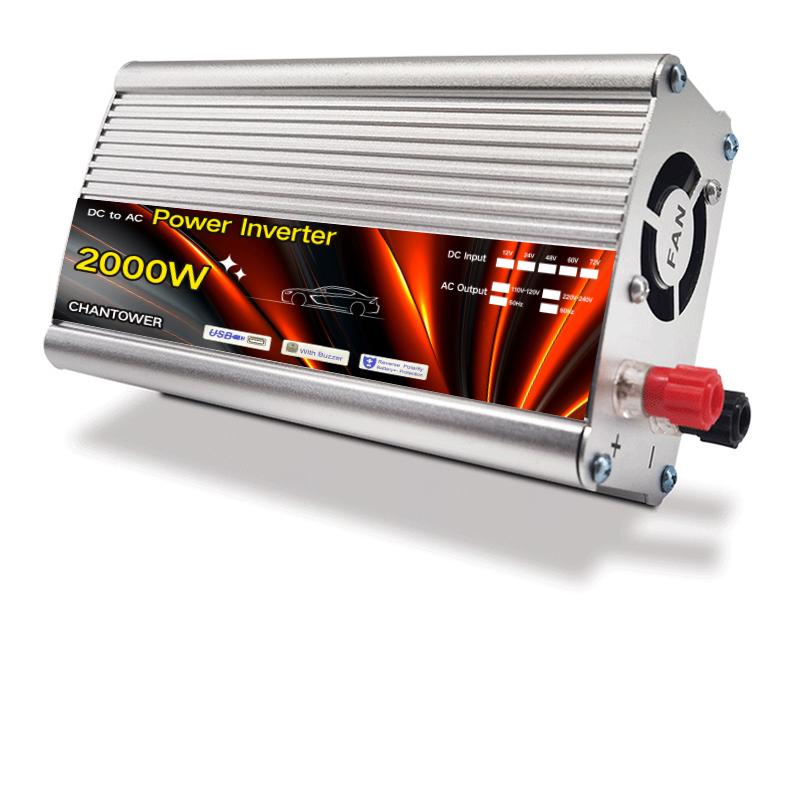 Inverter 12v 220v Solar Inverter 500W 1000W 1500W 2000W Portable Voltage Transformer Auto Charger Converter Car Power Inverter