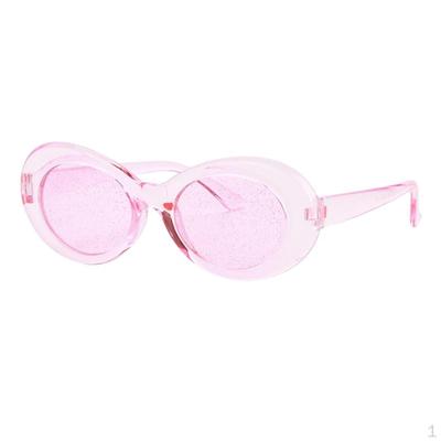Occhiali Goggles Trasparenti Retrò da Donna Occhiali da Sole Novità Costume - Rosa, come descritto