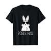 Funny Bses Hasi Evil Bunny With Sunglasses Middle Finger T Shirt Casual Cartoon Rabbit For Adults Vintage
