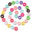 110Pcs 16mm Cute Donut Beads Resin Dessert Charms 11 Colors Cute Donut Slime Charms  Bracelets