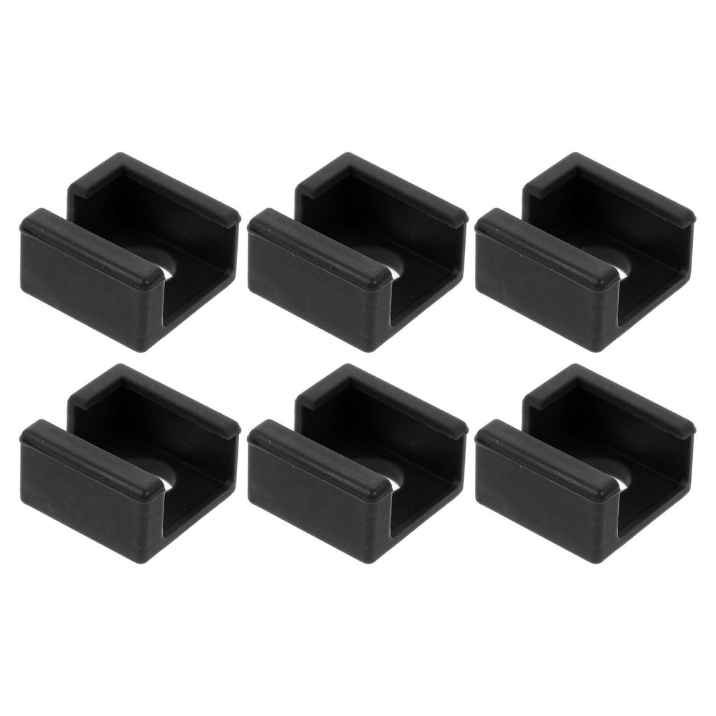 6Pcs Extruder Accessories 3D Printer Heating Block Silicone Cover Retains Heat for High Temp Materials Like ABS Nylon Stable