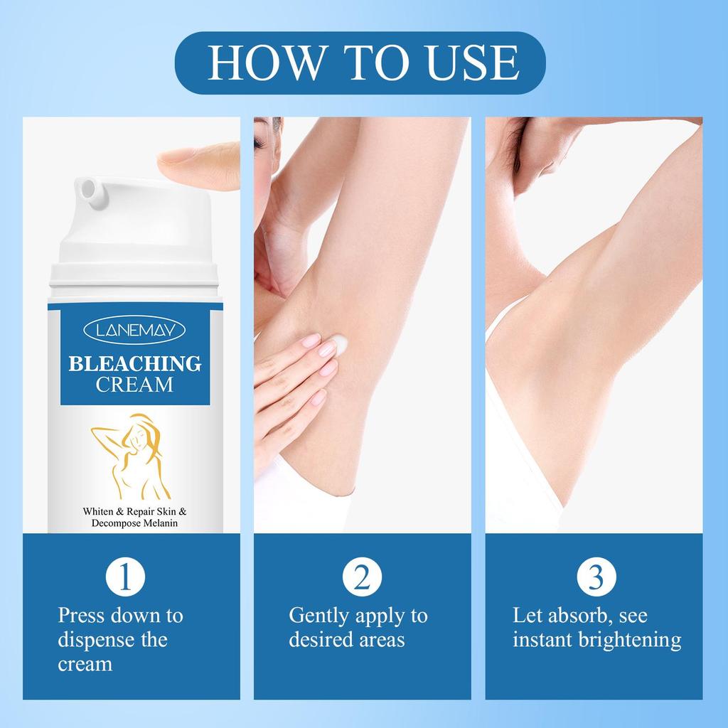 Bleaching Cream-Whitening & Repair Skin with Shea Butter, Arbutin & Vitamin C, Nourish & Even Skin Tone -Safe for all Skin Types,50g