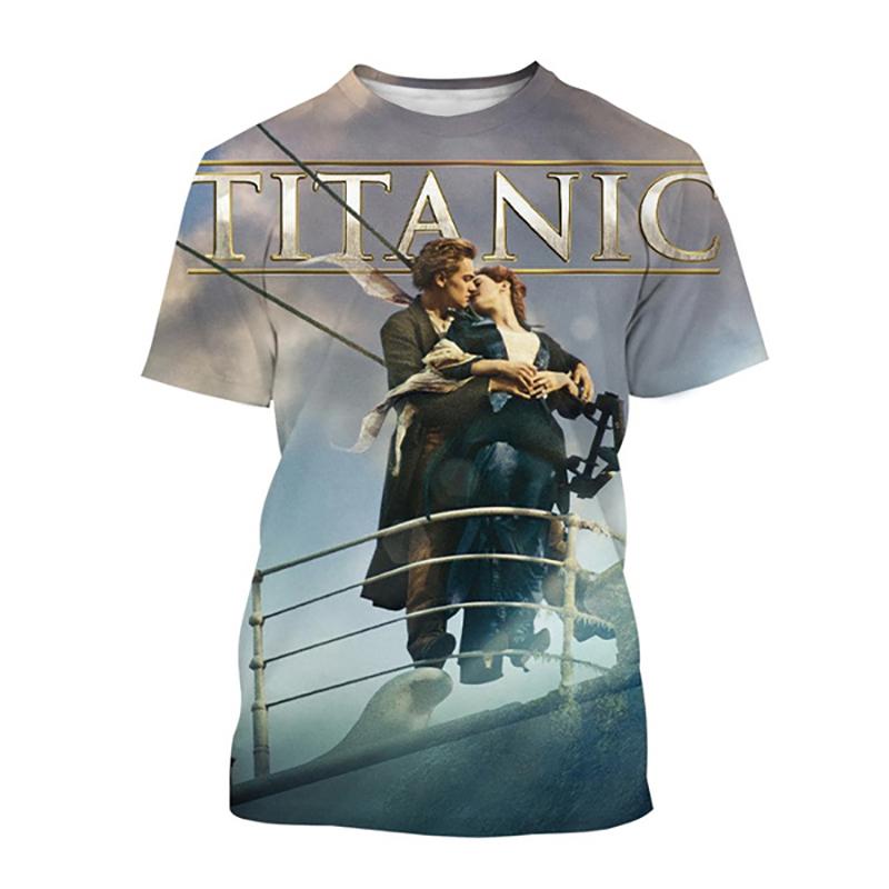 Titanic Movie 3D Printed T-Shirts Men Women Casual Fashion Streetwear Oversized Short Sleeve T Shirt Male Tees Tops Man Clothing