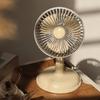 Mini Ventilador Portátil com Cabeça Inclinável de 90 Graus Ventilador de Mesa Recarregável para Casa Escritório Viagem 3 Velocidades Ajustáveis Baixo Ruído Tampa Removível