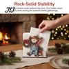 Solid Wood Tissue Dispenser Snowman Napkin Holder for Dining Table, Vertical Christmas Table Dispenser, Storage Holiday Home Decor Wooden Organizer