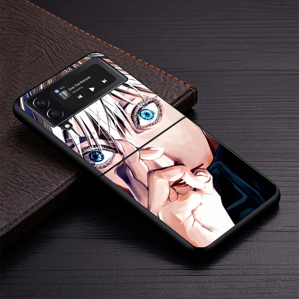 Kaisen J-Jujutsu Gojo Satoru Phone Case For Samsung Galaxy Z Flip3 Flip4 Flip5 Flip6 Flip7 For Z Flip 7 6 5 4 3 5G Hard Folding