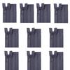 10Pcs Nylon Zippers for Sewing Craft 27.5Inch/70cm Sewing Zippers Open-end Zips Fasteners for Bag Wallet Pouches Clothes