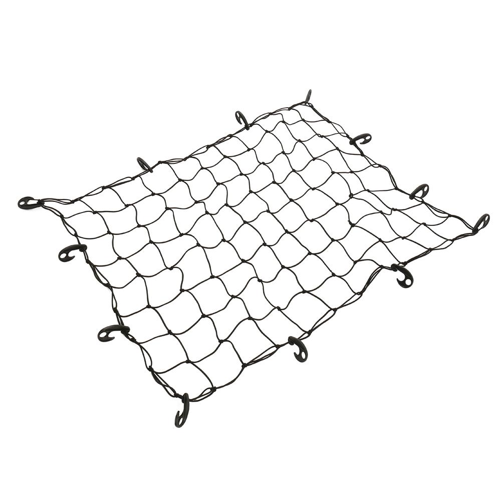 

Rubber Cargo Net for Pickups Car Mesh Holes Cord Net Heavy Duty Truck Bed Roof Rack 120cmx90cm 88 Grids Cargo Organizer Net with Hooks Type A