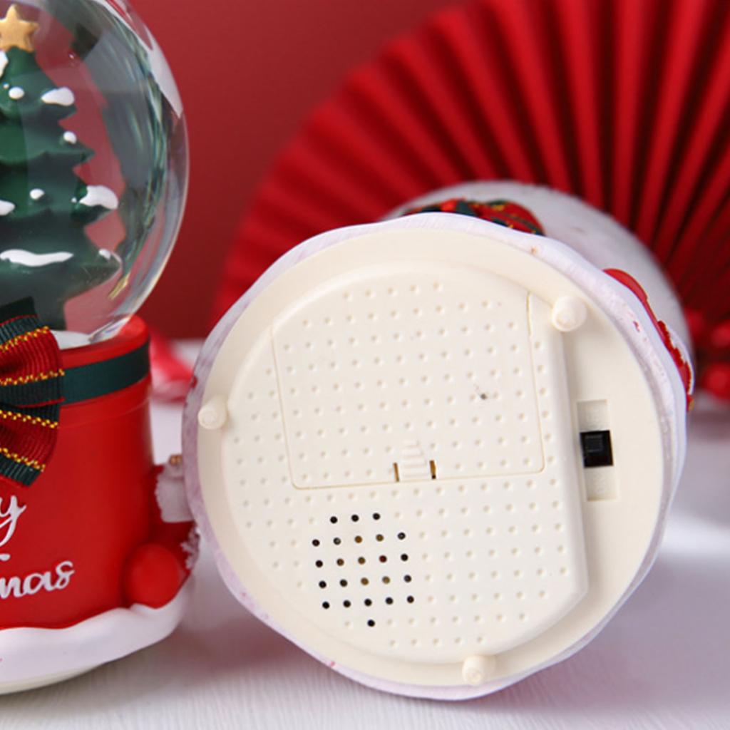 Christmas Music Box Musical Christmas Decoration Resin Crafts for Students Children