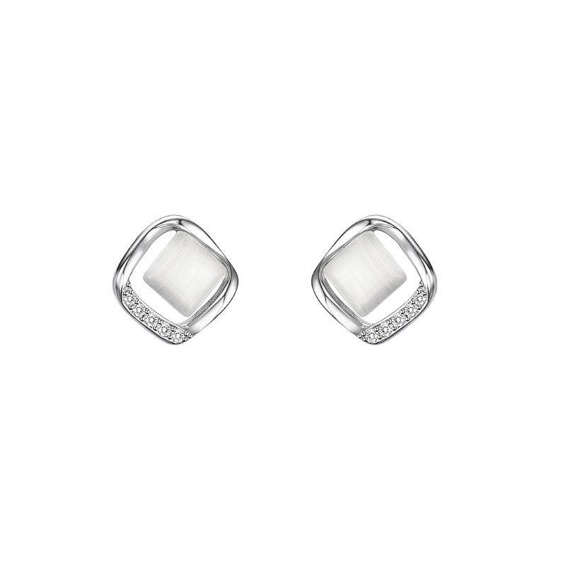 

Легкие роскошные серьги в стиле ретро из французского кошачьего глаза с геометрическим узором, полые, элегантные, модные