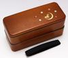 Yamanaka Lacquer Wood Grain Square Lunch Box Moon Rabbit M16408-4