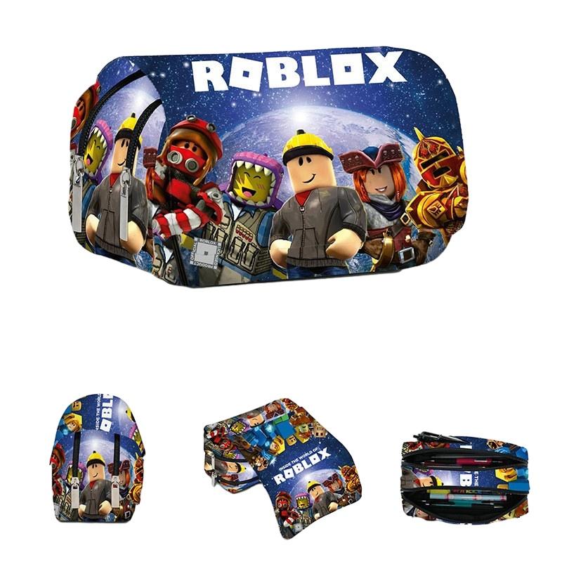 3d New Virtual World Roblox Dual-layer Pencil Case For Elementary And Middle School Students