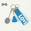 Mini Badminton Keychain Badminton Racket Backpack Accessory Sports Keyring Gifts for Badminton Lover Players
