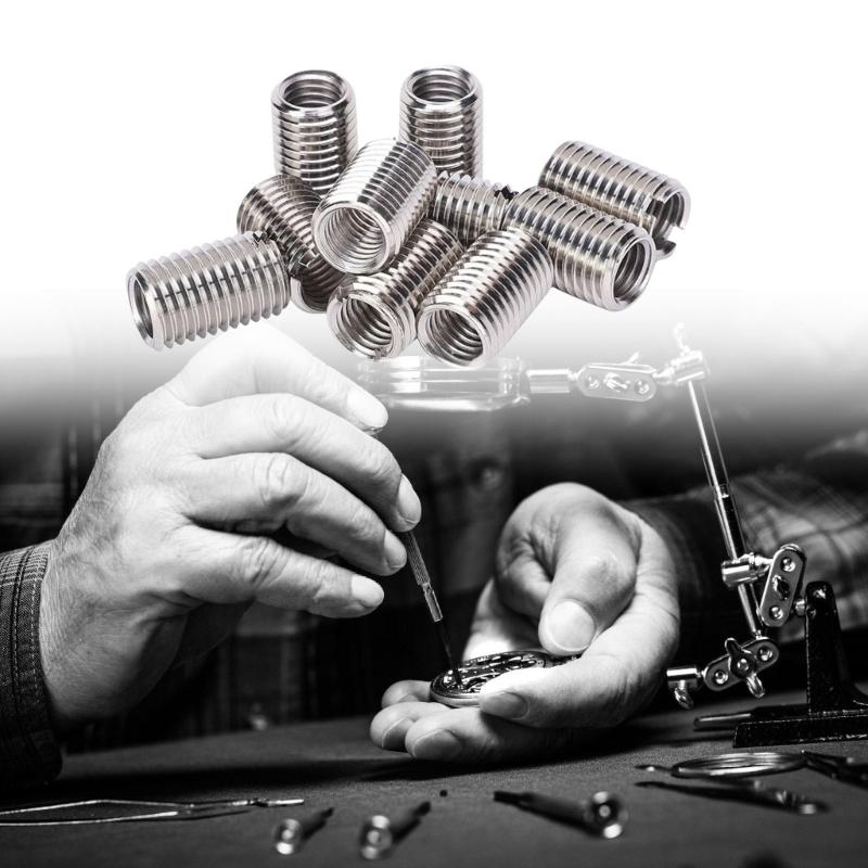 10pcs Stainless Steel Slotted Tapping Inserts for Enhances Durability and Easy Installation In Various Applications