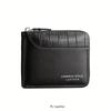 Crocodile Pattern Trifold Wallet - Men's Multifunctional Large Capacity Purse with Zipper Closure Perfect for Business & Outfits
