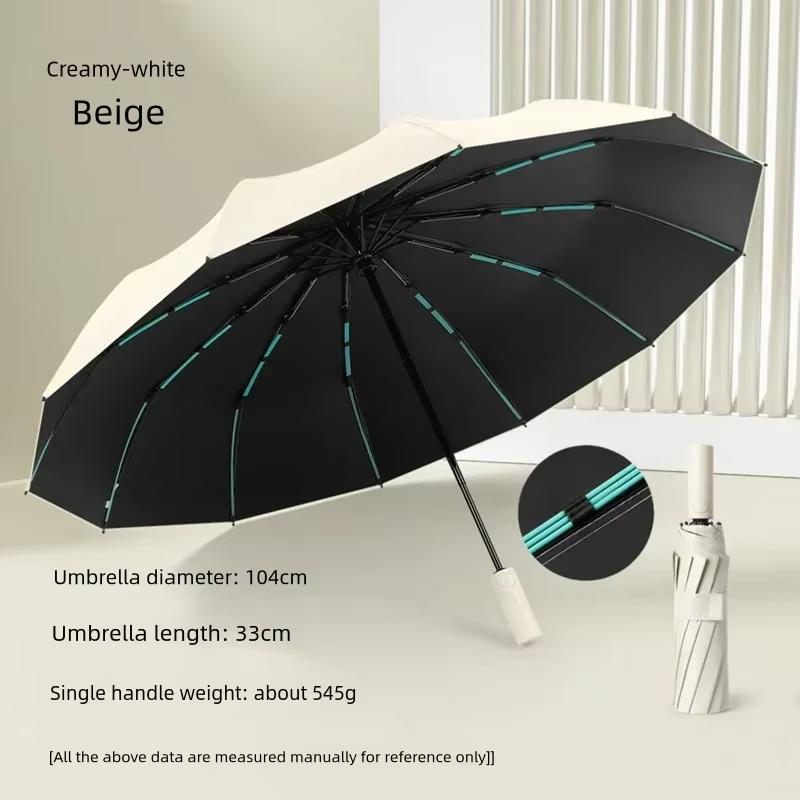 

High Quality Automatic Umbrella Men Business Umbrella 60Bones Strong Windproof Umbrella UV Protection Lady Sunshade 1PC