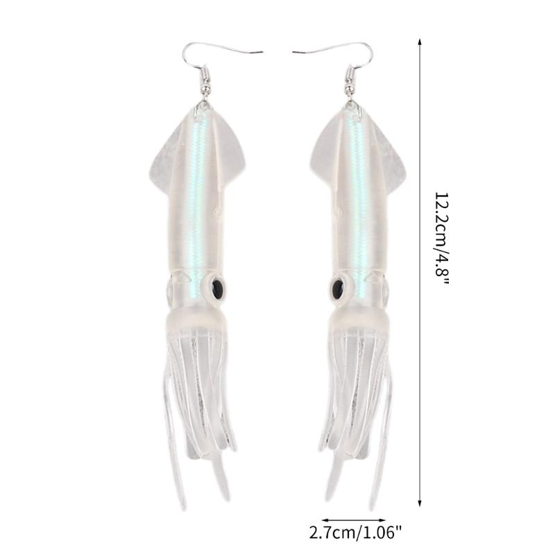 Simulation Squid Dangle Earrings Fashion Squid Earrings Simple Earrings Ear Jewelry Drop Earring ABS Texture