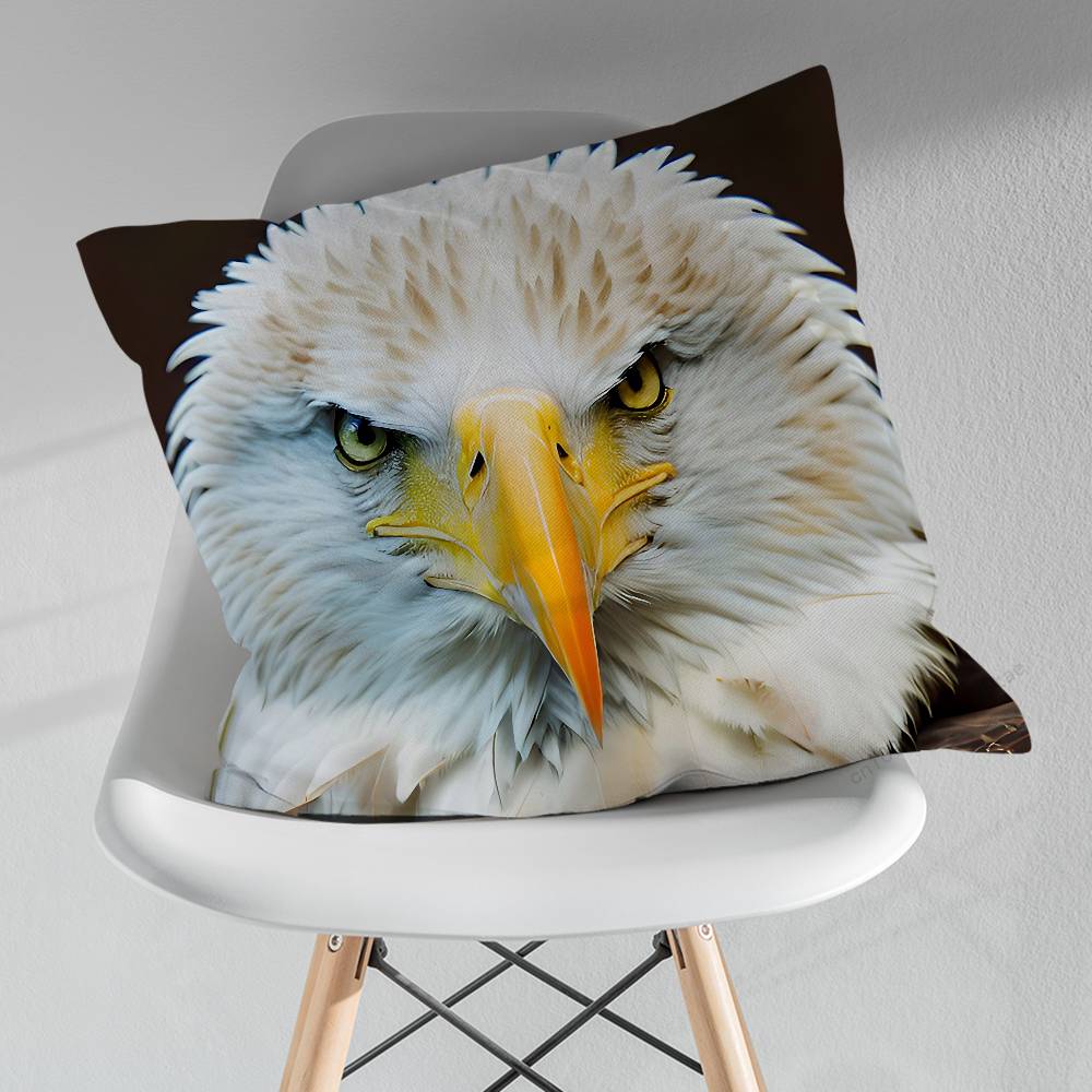 Soaring Eagle Pillowcase for Sofa Room Office Decor Printing Merchandise AllMatch Cushion Cover