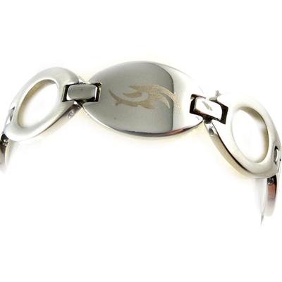 [E0956] - Men's 'Peaceful' Steel Bracelet