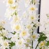 Green Leaves Artificial Larkspur Flower Real Touch Fake Flower  Teacher's Day