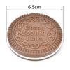 1 Pcs Chocolate Biscuit Mini Pocket Mirror With Comb Princess Portable Biscuit Shape Makeup Folding Mirror With Comb