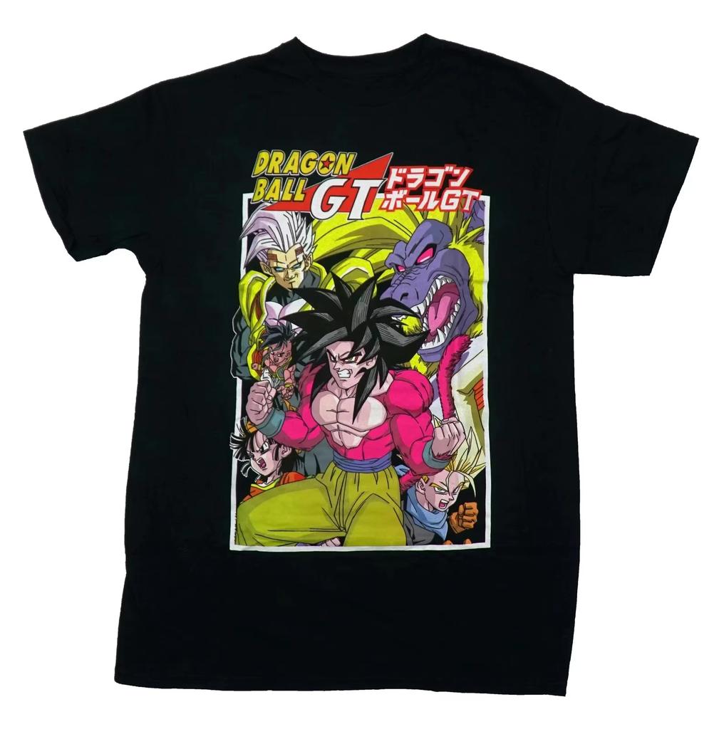 2026 Summer Dragon Ball GT Retro High Quality Pure Cotton Casual Super Saiyan 4 Print Unisex Tee for Unisex Women Kids Ins