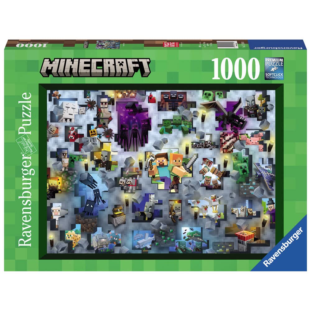 

Ravensburger Minecraft 1880 Jigsaw Puzzle, 1000 Pieces [Parallel Import]