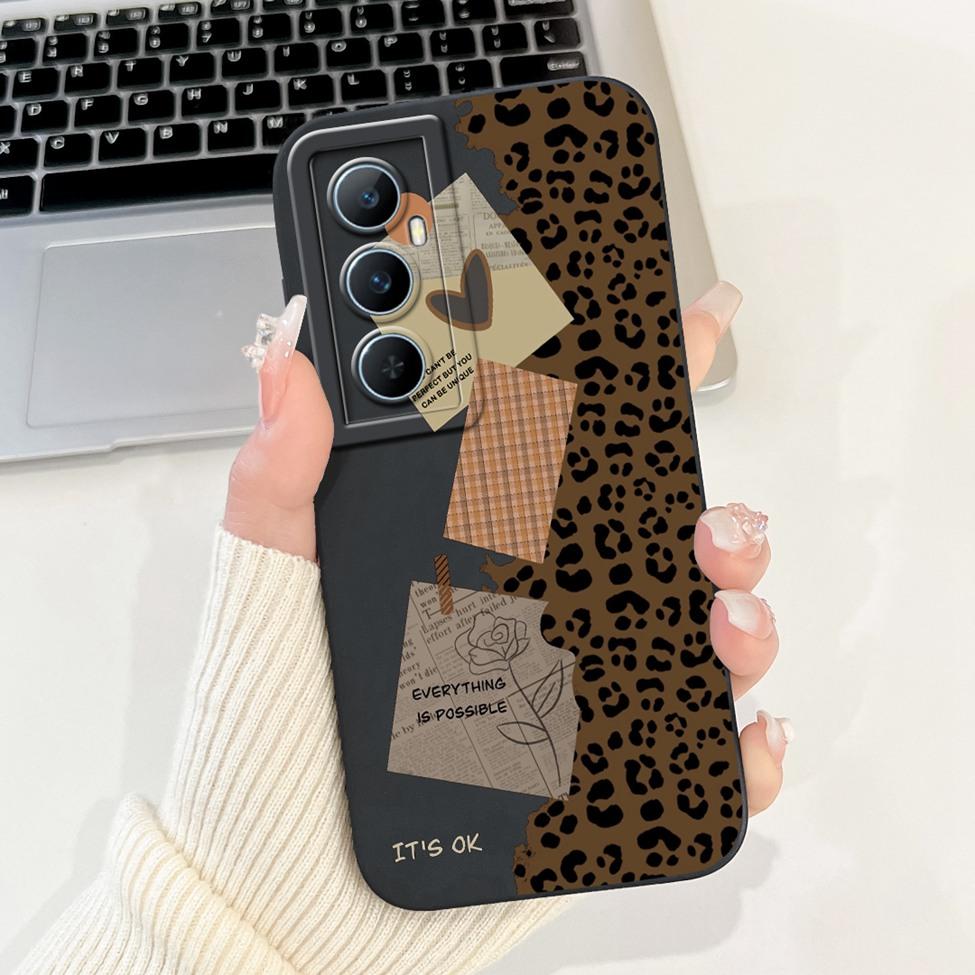 Funda For Realme C65 RMX3910 Back Cover For Realme C65 4G Case Shockproof Luxury Flowers Cute Cartoon Cool Silicone Bumper Coque