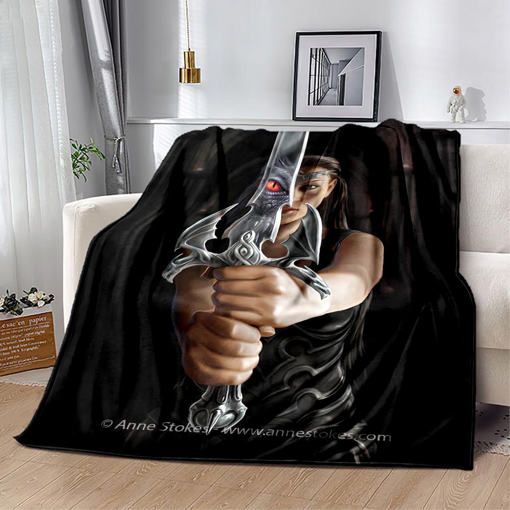 Gothic Style Blanket Soft & Cozy Suitable for Seaside Bed Chair All-Season Use Warmthful Decor Perfect Gift for Relatives and Friends
