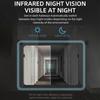 Waterproof Outdoor Wireless Doorbell with Solar Cover Camera WiFi Digital Door Peepholes Smart Home Intercom Video Eye Ring Bell