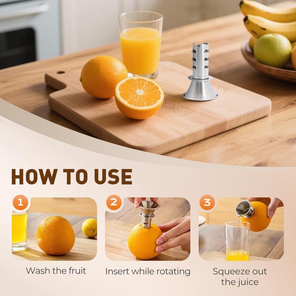 Lemon Squeezer Stainless Steel Manual Lemon Juicer Squeezer Portable Hand Juicer