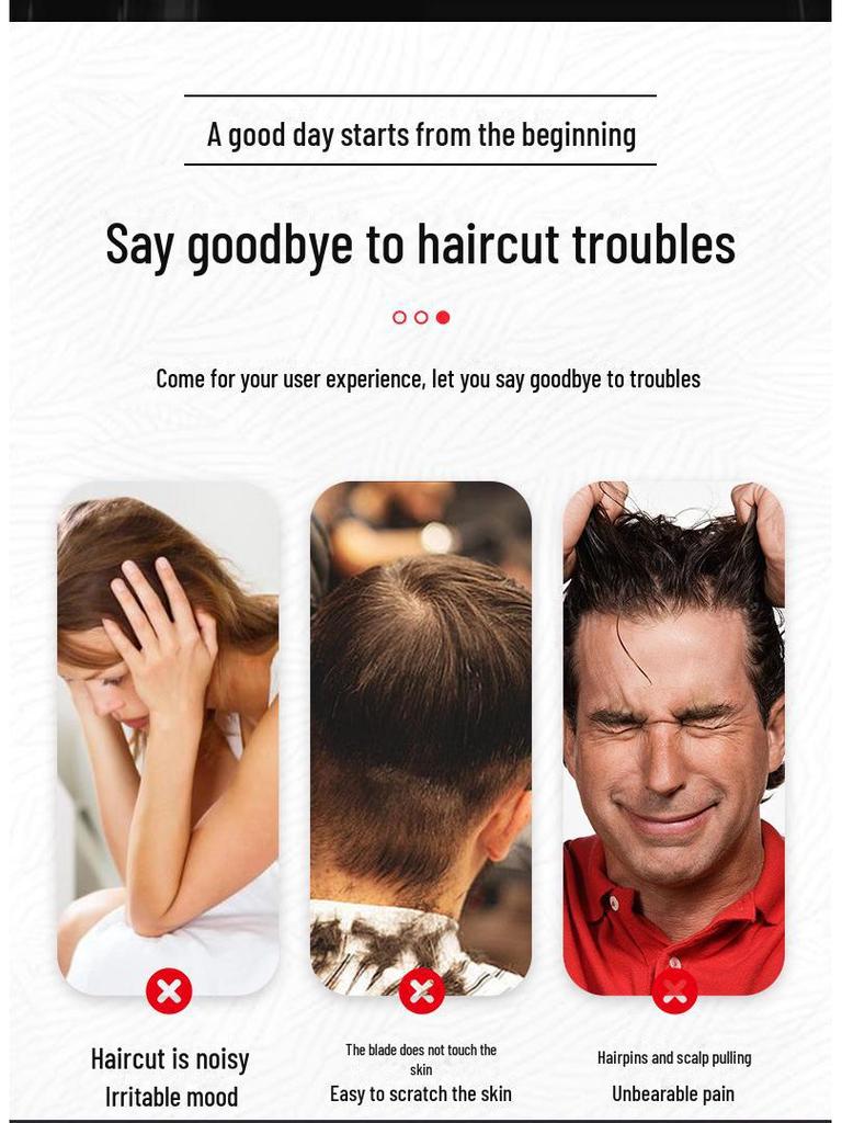 Five-in-One Electric Hair Clipper with Digital Display - Home Haircut and Shaving Set