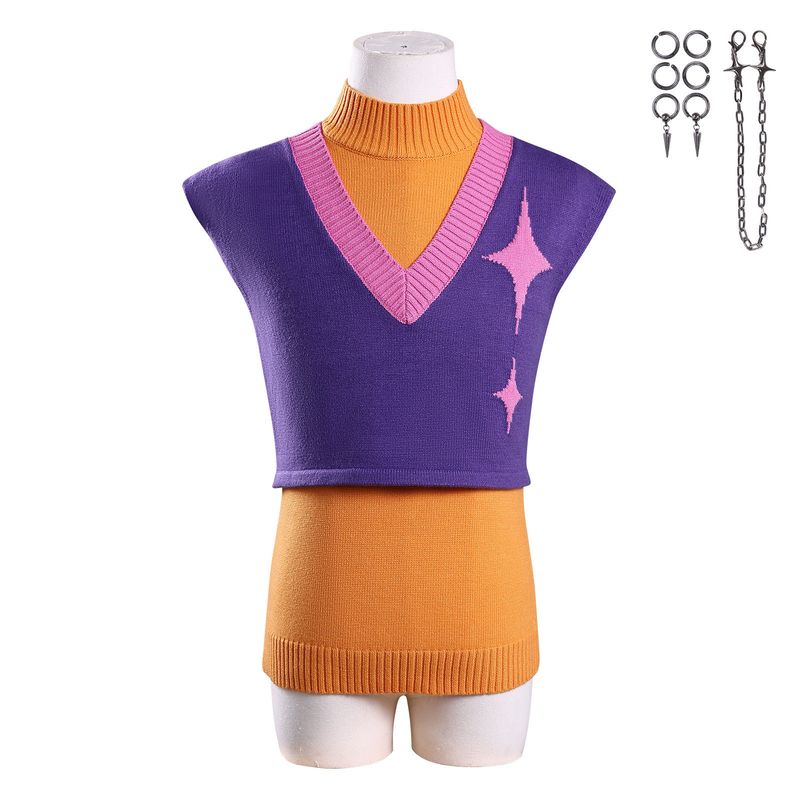 Cross-Border New Products Korean Wave Girl Group K-Pop Demon Hunter Girl Group Cosplay Costumes Demon Boy Group Mystery Casual Wear Cosplay Outfits