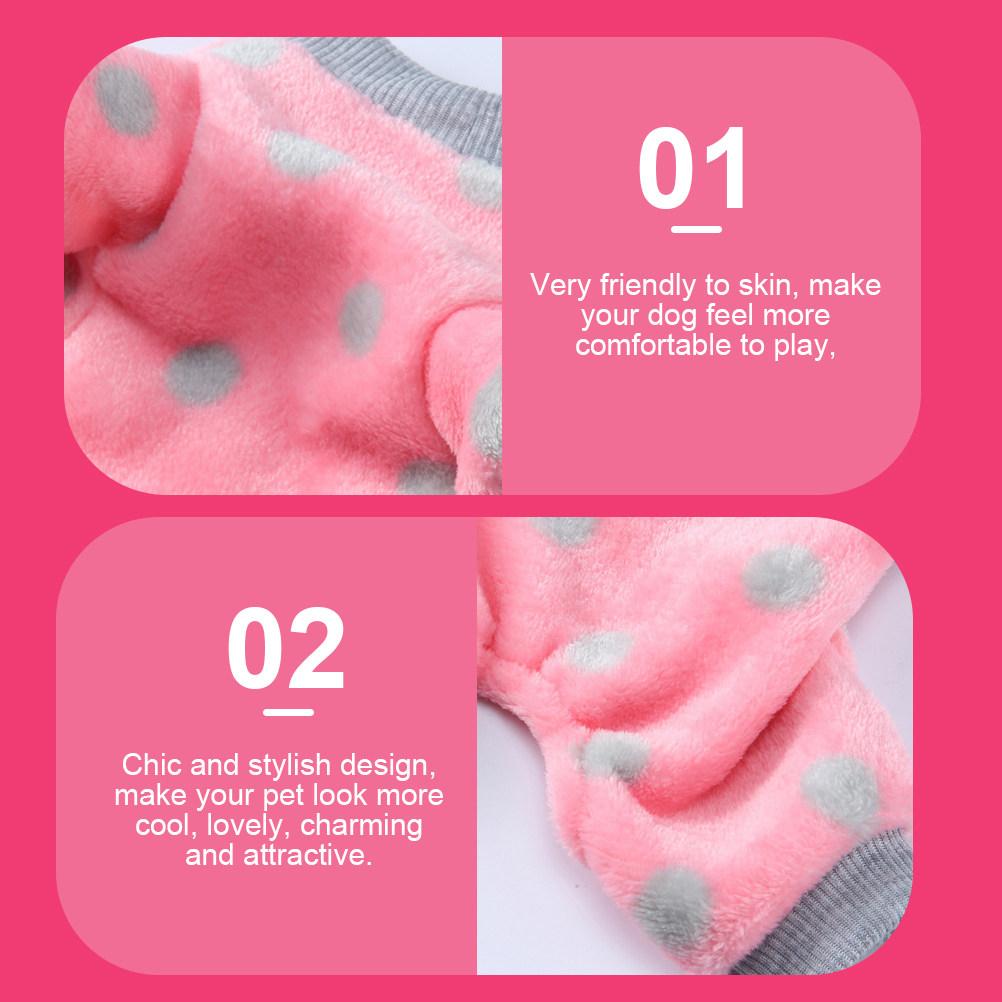 Winter Dog Clothes Warm Pet Pajama Soft Skin-Friendly Sweater for Indoor Outdoor Stylish Cozy Puppy Outfit Cold-Proof