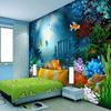 3d Cartoon Wallpaper Underwater World Photo Wall Painting Children's Bedroom Cartoon Mural Decor Wall Paper For Walls 3d