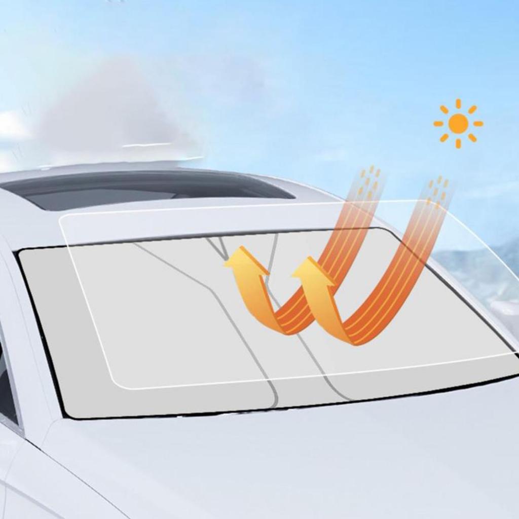 Car Windshield Sun Shade Blocks UV Ray Reflector Auto Window Sun Shade Visor Shield Cover Protector Foldable Parasol