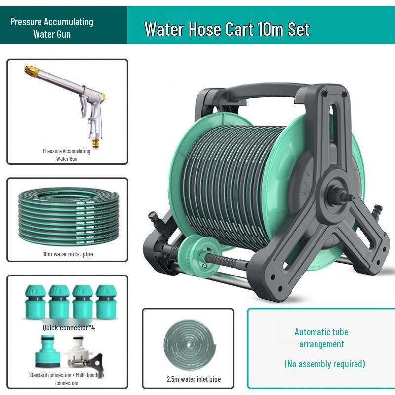High-Pressure Car Wash Spray Head with Brush & Soft Hose