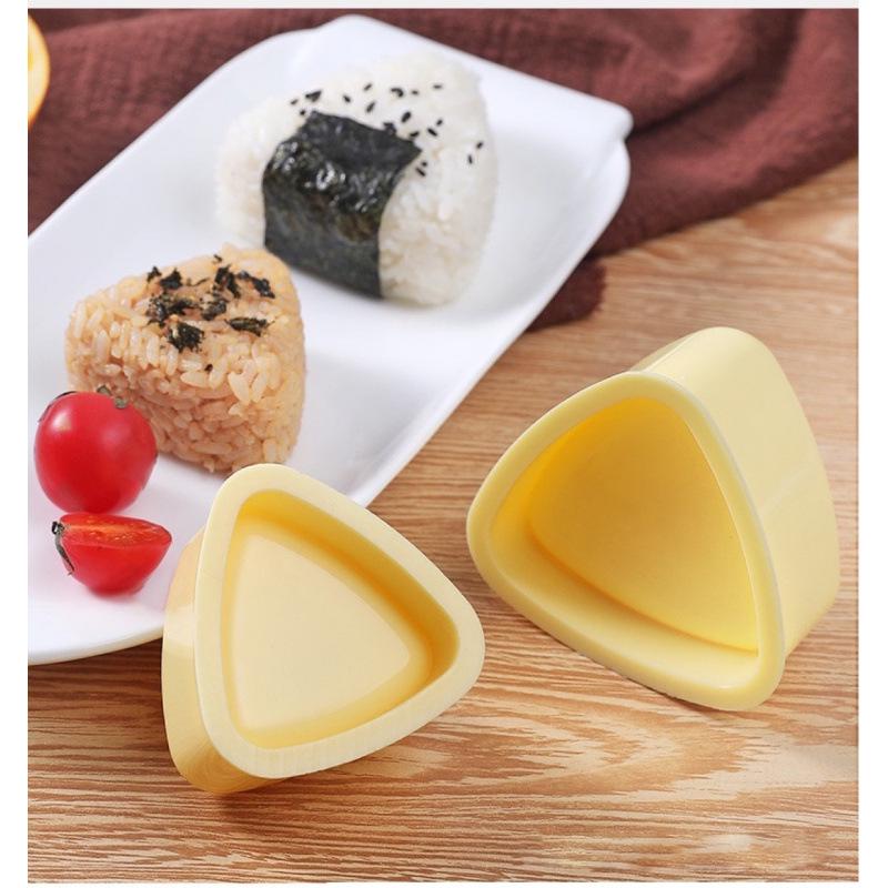 Japanese Triangle Sushi Rice Ball Mold Set for Kids - Food Grade DIY Rice Molds