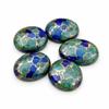 Cabochoni Ovali Azurit Malachit AAA, Pietre cu Spate Plat pentru Realizarea Bijuteriilor, Pietre Semiprețioase Multicolor