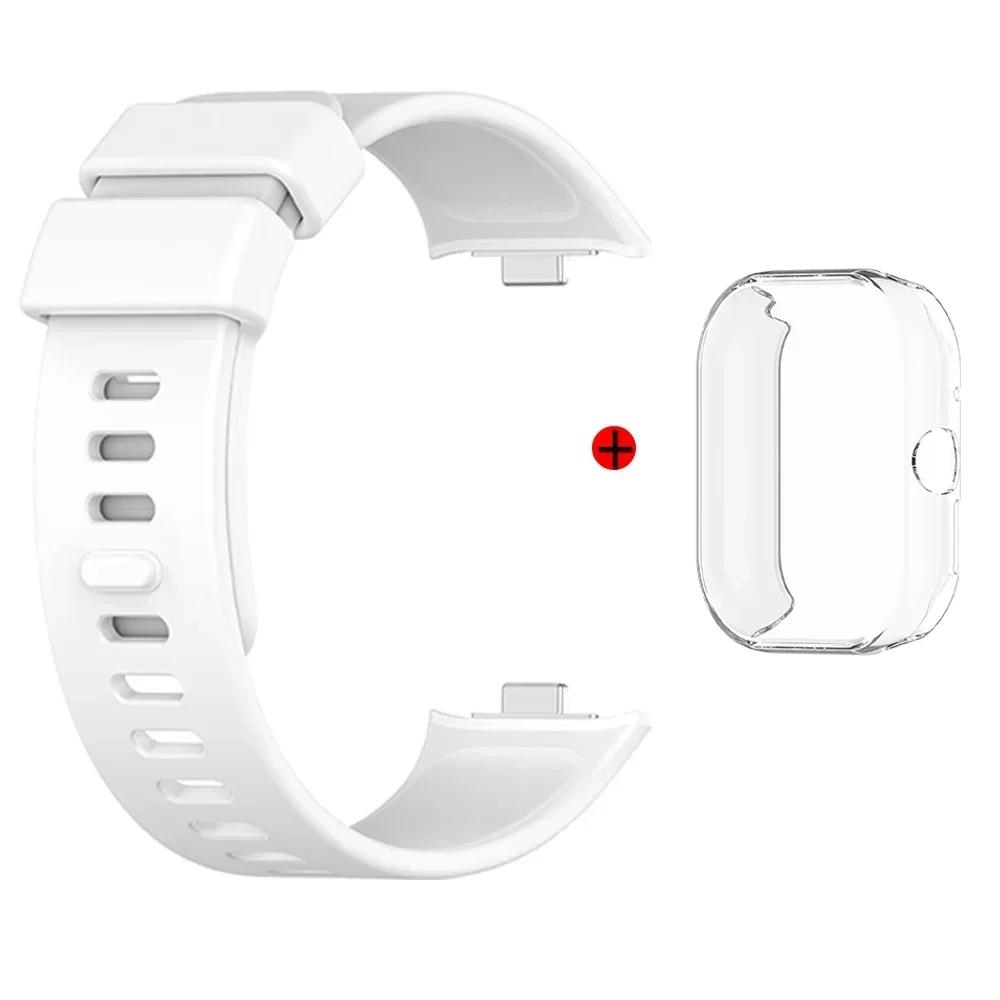 Watchband + Case For Xiaomi Redmi Watch 4 Strap Replacement Silicone Strap For Xiaomi Redmi Watch4 Correa Bracelet Cases Cover