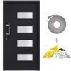 VidaXL Porte d'entrée Aluminium et PVC Anthracite 100x200 cm