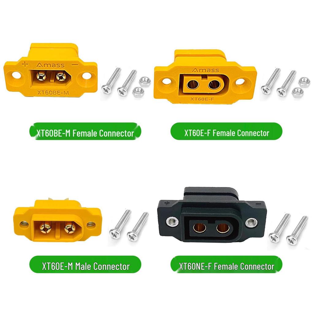 Amass XT60H MR60 MT60 XT60E High Current Lithium Battery Charging Plug Set