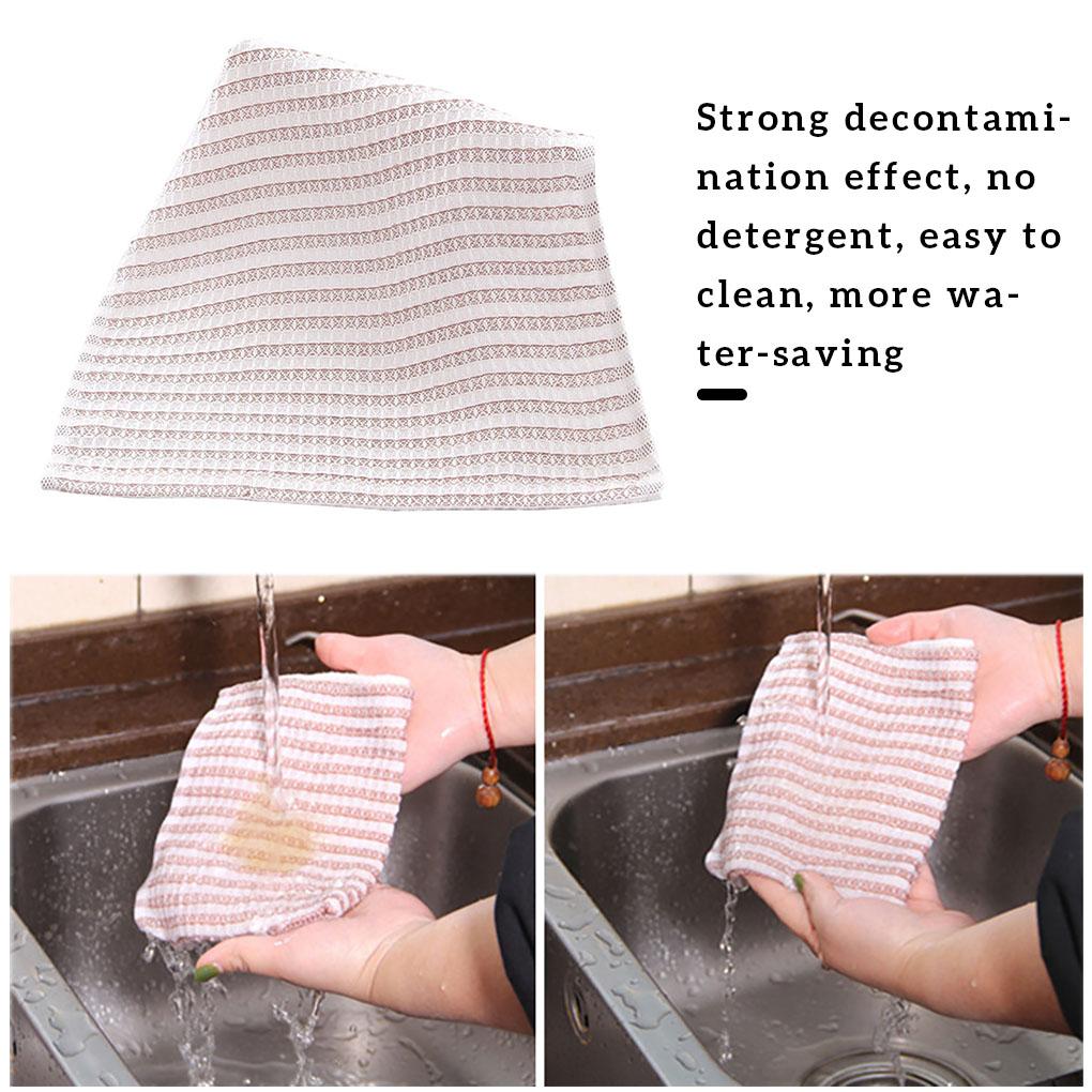8pcs Dish Towel Absorbent Drying Tea Cloth Home Cleaning Fabric Cloth Kitchen Supplies