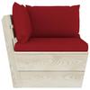 Garden Pallet Corner Sofa with Cushions Impregnated Spruce Wood