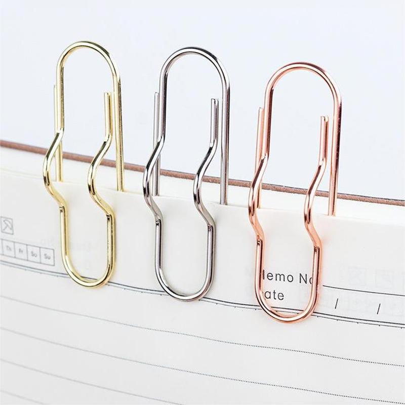 Multi-Purpose Papirklips Papir Fix Clips Penn Holder Clips Notebook Penn Holder Boknål for Notebook Journal Dokumentklemmer