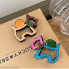 Cartoon Animal Hair Claw Hollow Out Dog Hair Clip Creative   Girl