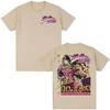 JoJo's Bizarre Adventure Steel Ball Run Print Unisex Loose Casual Casual Vintage Short Sleeve Women And Men Fashion Comfortable T-shirt