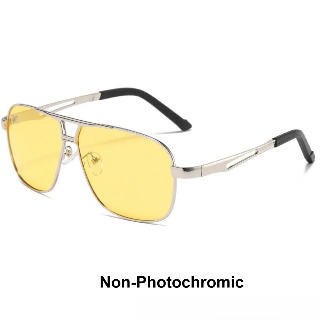 New Men Polarized Photochromic Sunglasses UV400 Protection All-Day Driving Sun Glasses for Day and Night Use