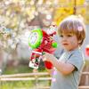 Bubble Guns with Automatic Blowing Bubbling Santa Shape Perfect for Outdoor Activities Bubble Blasting Guns for Kids  Red